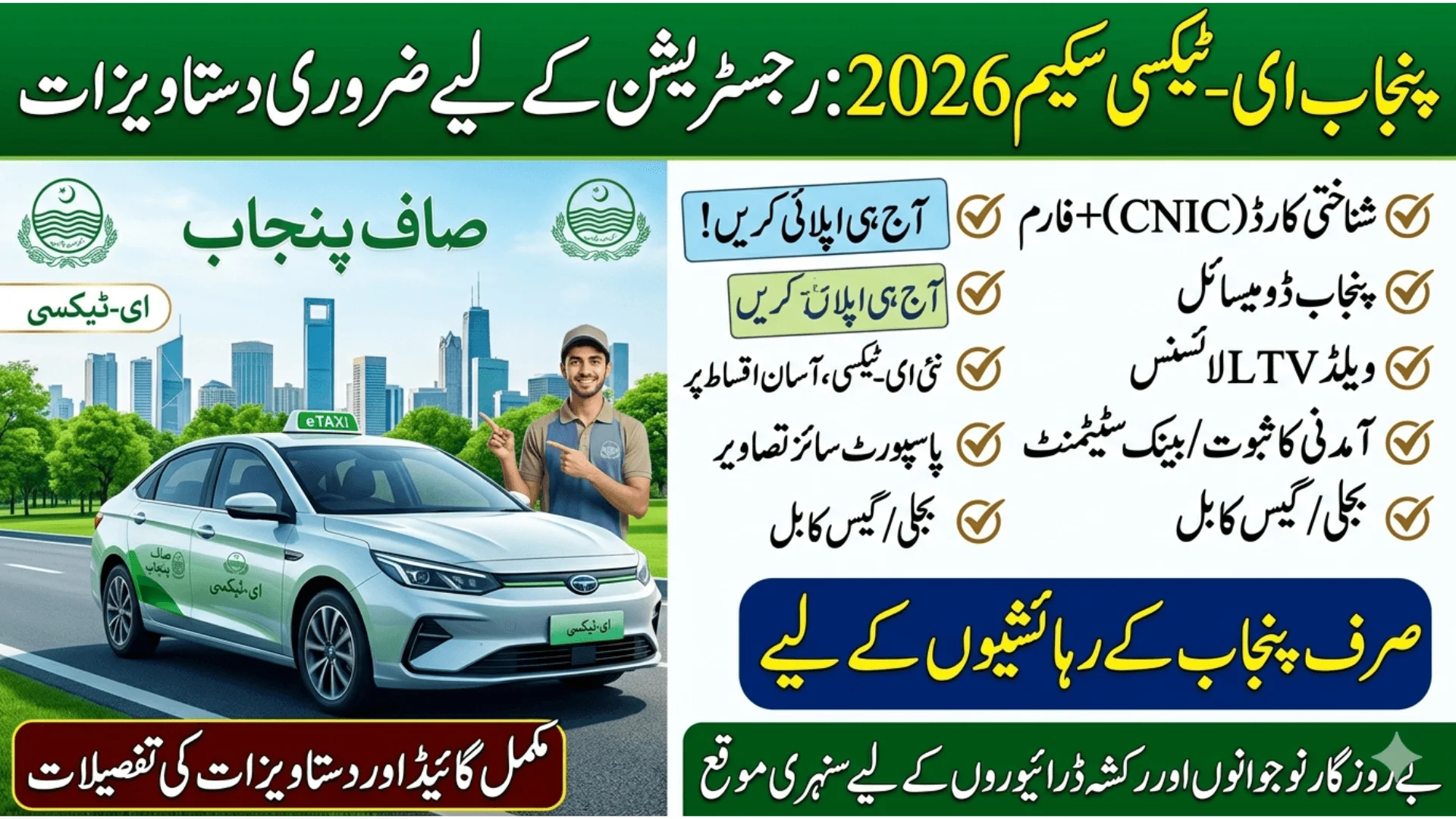 Punjab E-Taxi Scheme Documents Required For Registration Know Full Guide 2026