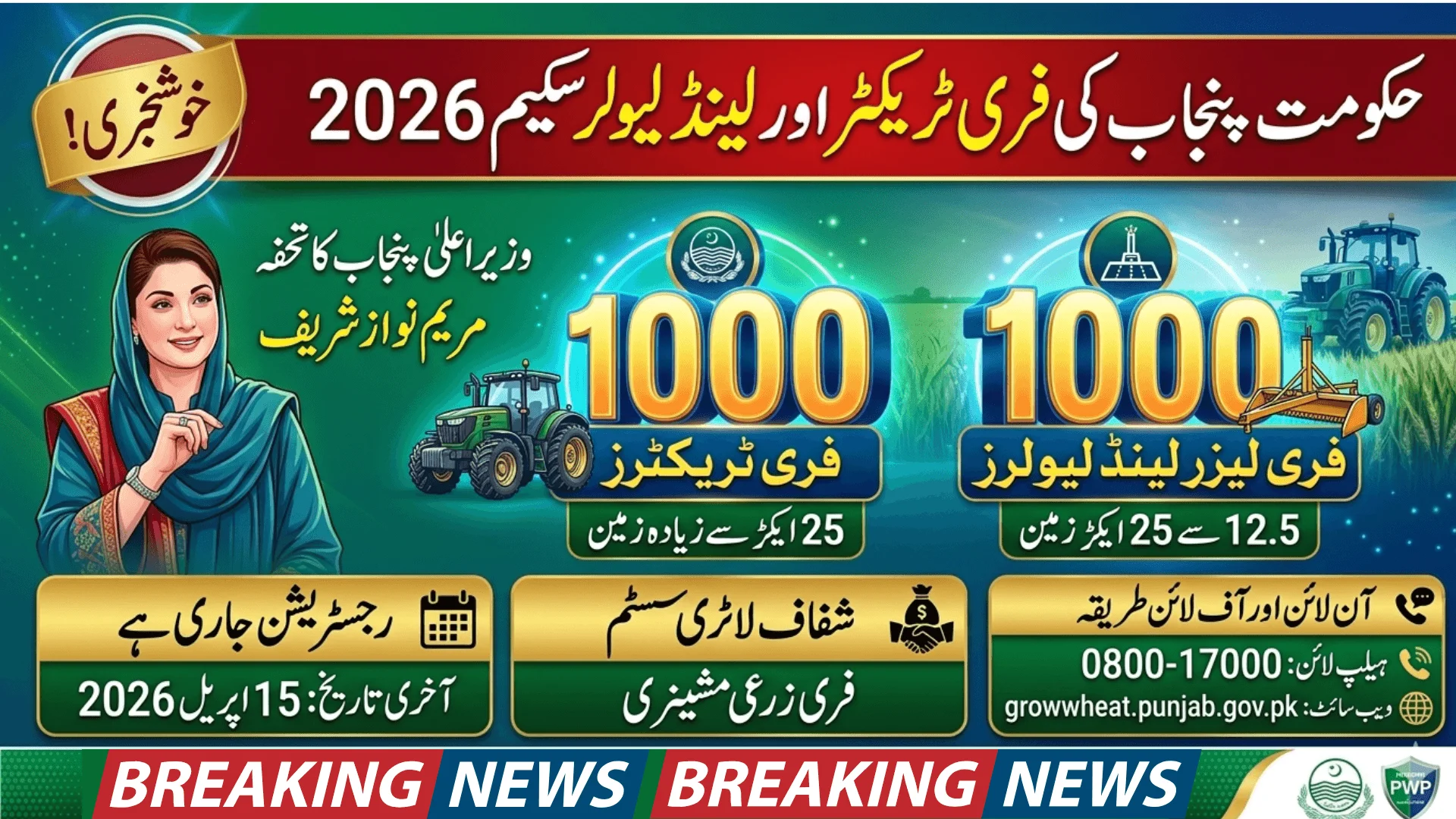 Registration For 1000 Free Tractors And Land Levelers Begins In Punjab
