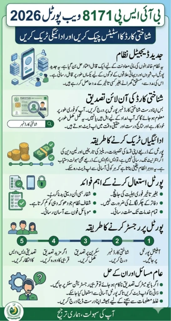BISP 8171 Web Portal 2026 Check CNIC Status & Track Payments
