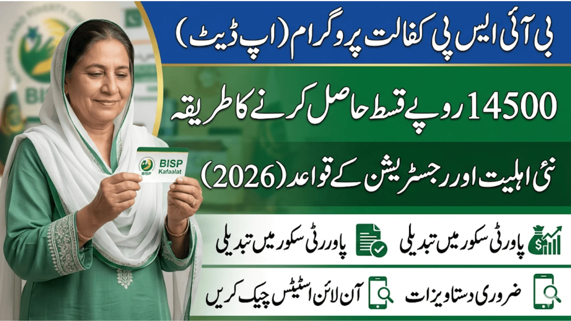 New BISP Kafaalat Eligibility Rules 2026 How To Qualify For 14500 Installment