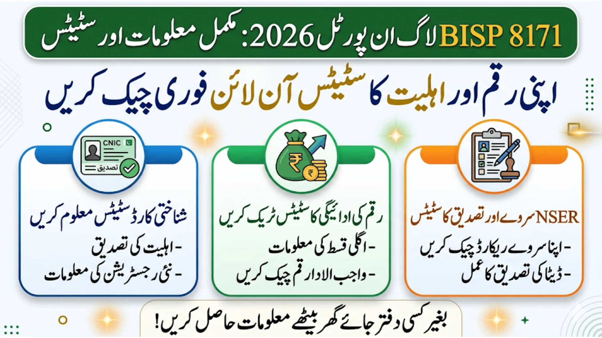 8171 BISP Login Portal 2026 Track Your CNIC & Payment Status Online Instantly