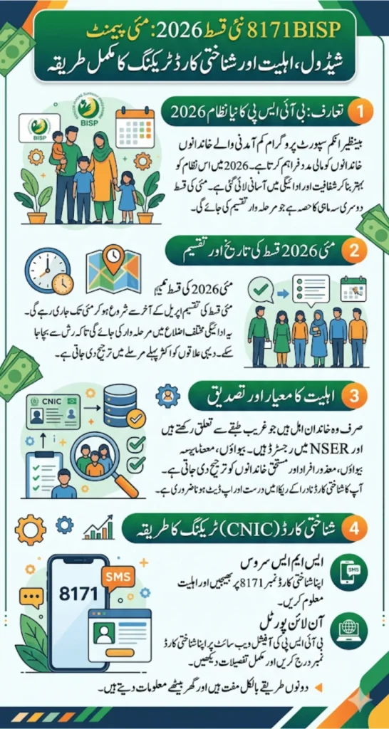 8171 BISP New Qist 2026 May Payment Schedule, Eligibility & CNIC Tracking Process