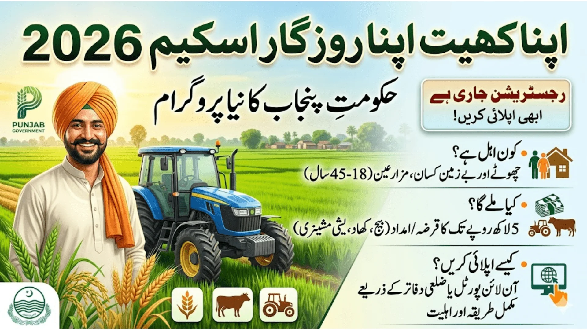 Apna Khet Apna Rozgar 2026 Registration Form, Eligibility & How To Apply Online