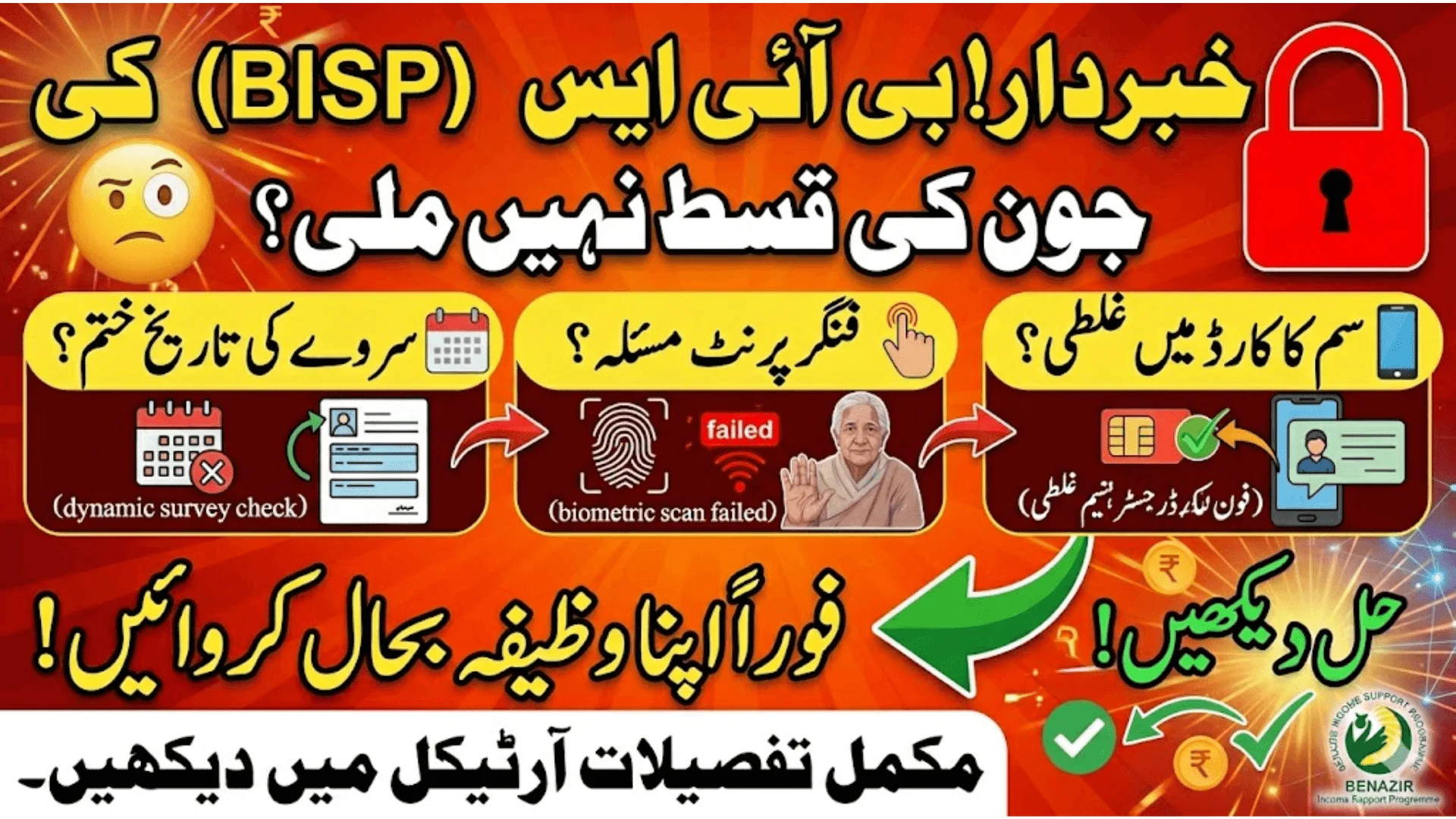 BISP June Payment Not Received? Know Why Your 8171 Stipend Is Blocked