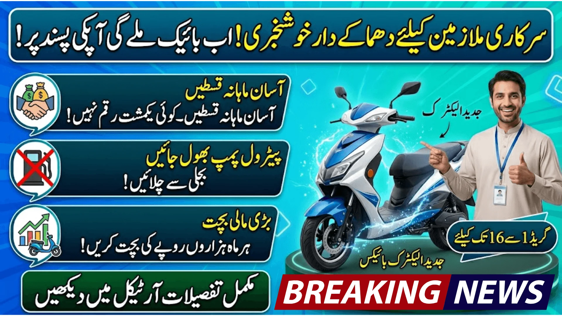 How Government Employees Can Get Electric Bikes Through Pakistan’s EV Policy