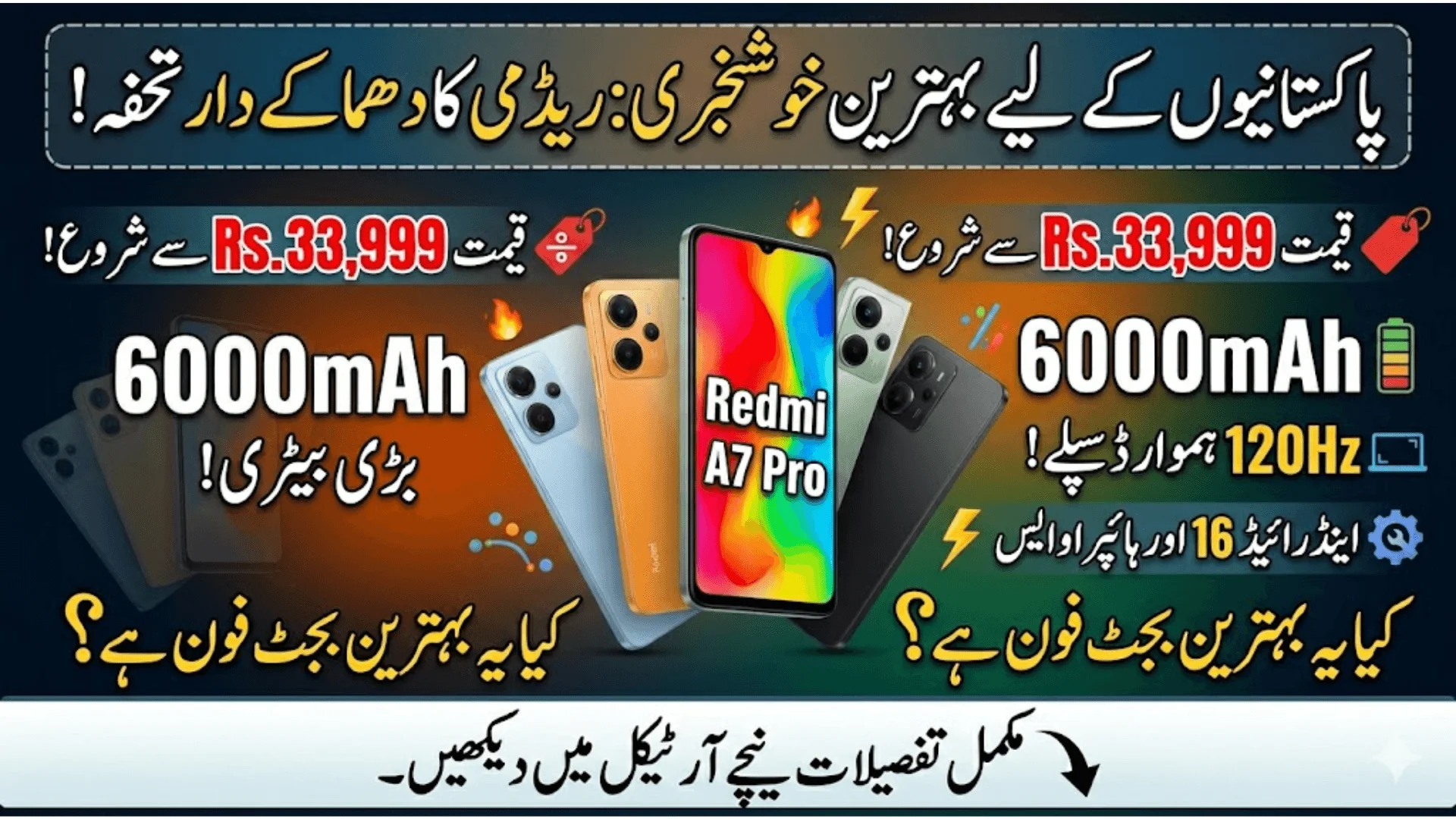Redmi A7 Pro Arrives In Pakistan With 6,000mAh Battery And 120Hz Display Know Price In Pakistan 